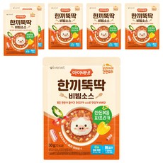 韓國 ivenet 嬰幼兒快速一餐拌飯醬 韓豚拌炒甜椒, 6個, 50g