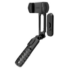 單軸穩定自拍器 附藍芽遙控器+補光燈, CYKE Q09, 黑色, 1組