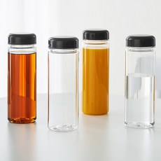 comet 每日Tritan水瓶, 4個, 黑色, 500ml