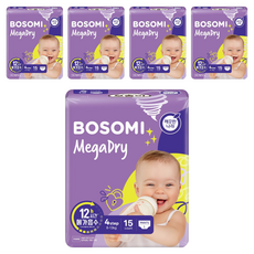 보솜이 메가드라이 팬티형 기저귀 공용, 4단계, 75매