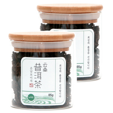 운남보이차 노차두 보이차 유리병 S, 85g, 1개입, 2개