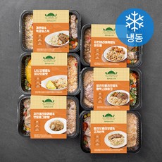 혼밥하는날 맛있는 도시락 6종 (냉동), 1.5kg, 1세트