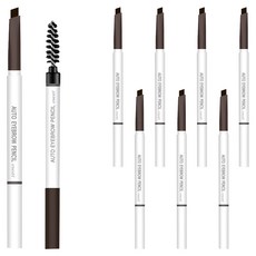 에네스티 오토 듀얼 펜슬 아이브로우 0.18g, 02 흑갈색, 8개