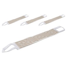 샤바스 쓱쓱 잘밀리는 등밀이 때타월, 브라운, 1개입, 4개