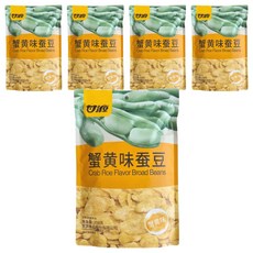 甘源 蟹黃味蠶豆, 208g, 5袋