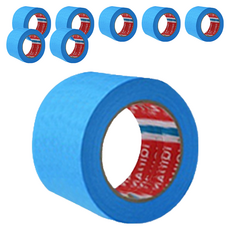 iQIHAN Dada 彩色遮蔽膠帶 藍色 50 mm x 20 m, 8個