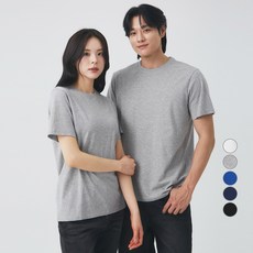캐럿 남녀공용 통기성 베이직 라운드 반팔티 5컬러