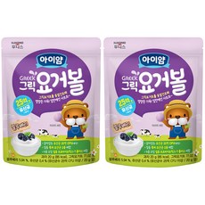 아이얌 그릭요거볼, 블루베리맛, 20g, 2개