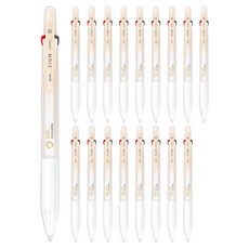 JAVAPEN Jium3Gel 可擦拭原子筆 0.5mm, 18個, 米色