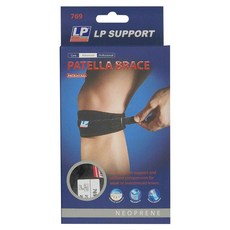 LP SUPPORT 髕腱墊片加壓束帶 髕骨帶 769, 黑色, 1個