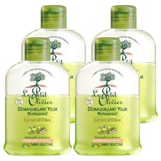 Le Petit Olivier 小橄欖樹 眼唇彩妝卸妝油, 防水, 橄欖萃取, 無矽靈, 125ml, 4瓶