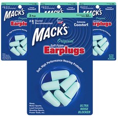 Macks 소프트폼 이어플러그 오리지널, 6개입, 4개