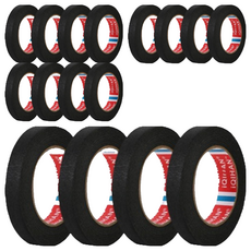 DADA 彩色紙膠帶 黑色 15 mm x 20 m, 16個