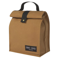 Now Designs 手提便當袋 保溫袋 100%純棉, 21.5 x 13 x 24.5cm, 駝棕色, 1個
