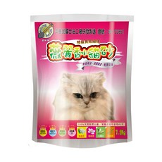 國際貓家 薇麗香水貓砂 - 特級長效細球砂 100%天然膨潤土 7.5kg 台灣生產, 蜜桃香, 1袋