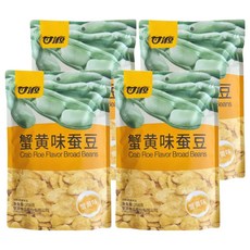 甘源 蟹黃味蠶豆, 208g, 4袋