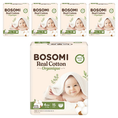 보솜이 리얼코튼 오가니크 팬티형 기저귀 남여공용, 대형(L), 75매