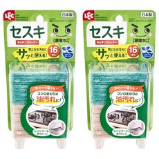 LEC 激落君 廚房不織布清潔棉 日本製造 有效分解黏膩油汙, 16片, 2個
