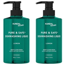 KUNDAL 昆黛爾 蔬果碗盤深層清潔洗潔精 2瓶, 1kg, 1組