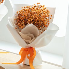 COCODOR 珂珂朵爾 不凋謝鮮花 永生滿天星中型花束, 橘色