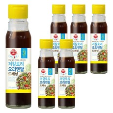 오뚜기 LIGHT JOY 저칼로리 오리엔탈 드레싱, 210g, 6개