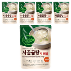 비비고 저나트륨 사골곰탕, 500g, 5개