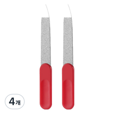 난리시스터즈 스테인리스 손톱 정리 네일 파일 9cm, 4개, TYPE 03