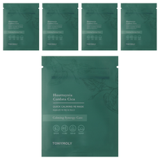 TONYMOLY 魚腥草Cica快速鎮靜90面膜 20ml, 1片, 5片