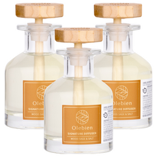 Olebien 頂級香氛擴香瓶, 150ml, 3個, 鼠尾草與海鹽