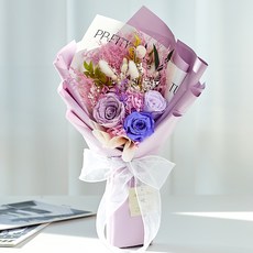 Maison de Flore 永生花束 + 購物袋, 紫羅蘭色