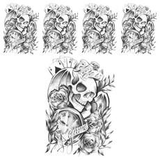 PARTY COSTUME 紋身貼紙 JT015 140 x 200 mm, 單一顏色, 5個