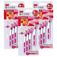 3M 護牙牙間刷 L型, 0.7mm, 4支, 3組