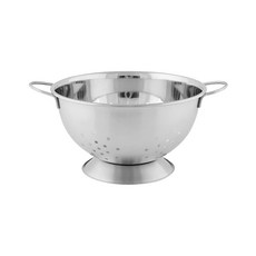 Now Designs 雙柄瀝水籃 202不鏽鋼, 28 x 22 x 12cm, 霧銀色, 1個