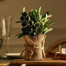 에버그린 조화 화분, 베리블루, 1개