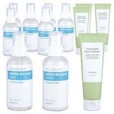 Nuri Forest Nuri Moist Chok Skin 160ml + 乳液 160ml + Noksamcho 泡沫潔面乳 120ml, 4組