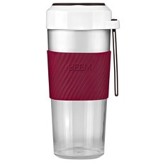 NAKASA 便攜式電動果汁機 300ml 304不鏽鋼刀, JB-1935A, 紅酒紅