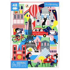 mudpuppy 迷你拼圖 巴黎 Set 48片, 1盒
