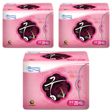 Hummings 寶貝妮 宮超薄潔翼衛生棉, 20片, 3包