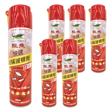 鱷魚 快速殺螨滅蟑劑, 600ml, 6瓶
