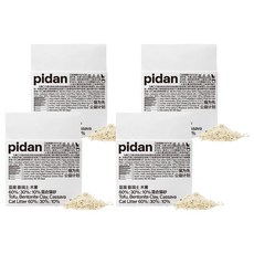 pidan 寵物豆腐膨潤土澱粉混合貓砂 升級經典,4包,無香,2.4kg