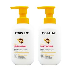 ATOPALM 愛多康 兒童蜂蜜乳液，敏弱肌適用，舒緩皮膚乾燥，維持水潤肌膚，雙重結構瓶身設計, 300ml, 2瓶