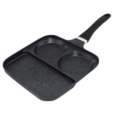 CLARE 三格不沾平煎鍋, 27cm, 1個