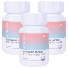 잠백이 멀티비타민 앤 미네랄, 30정, 3개