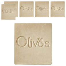 OLIVOS 奧莉芙的橄欖手工皂 頂級冷壓橄欖油皂 滋潤 膠原蛋白梨, 150g, 6個