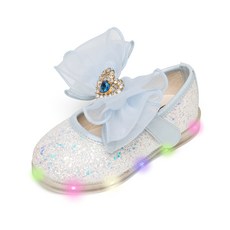 라스텔라 여아용 러브썸 LED 리본 슬립온 구두