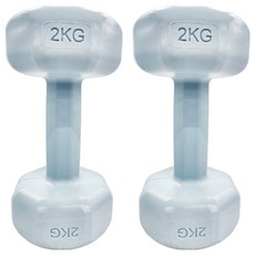 女士小啞鈴 舒適握感 防滑 全身可水洗, 2kg, 2個