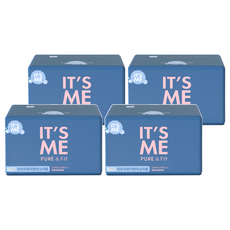 잇츠미 퓨어앤핏 생리대, 오버나이트 이상, 6개입, 4개