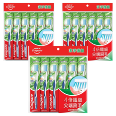 Colgate 高露潔 潔淨護齦牙刷 顏色隨機, 6支, 3包