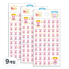 Petit 做得真棒 寶寶兔 獎勵貼紙 6入, 混合顏色, 9入