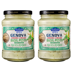 폰타나 제노바 치즈&크림 바질페스토 파스타소스, 430g, 2개